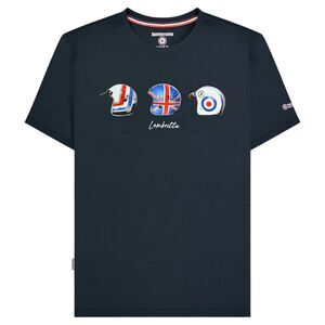 Lambretta Mens SS25 Helmet T-Shirt / Navy